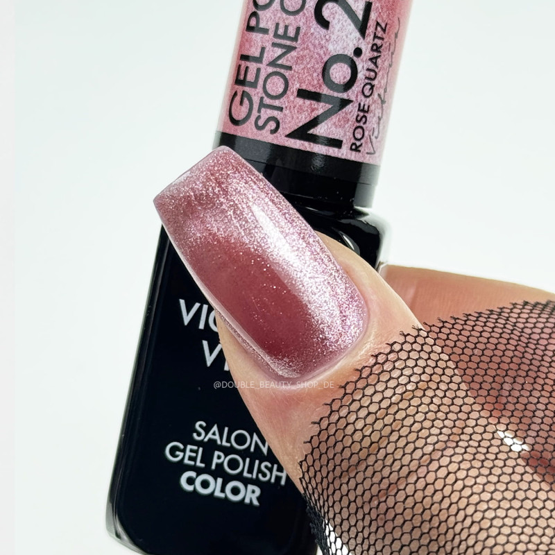 268 Rose Quartz Stone Cat Eye Gel polish 8ml VICTORIA VYNN-Online-Shop-Double Beauty Shop
