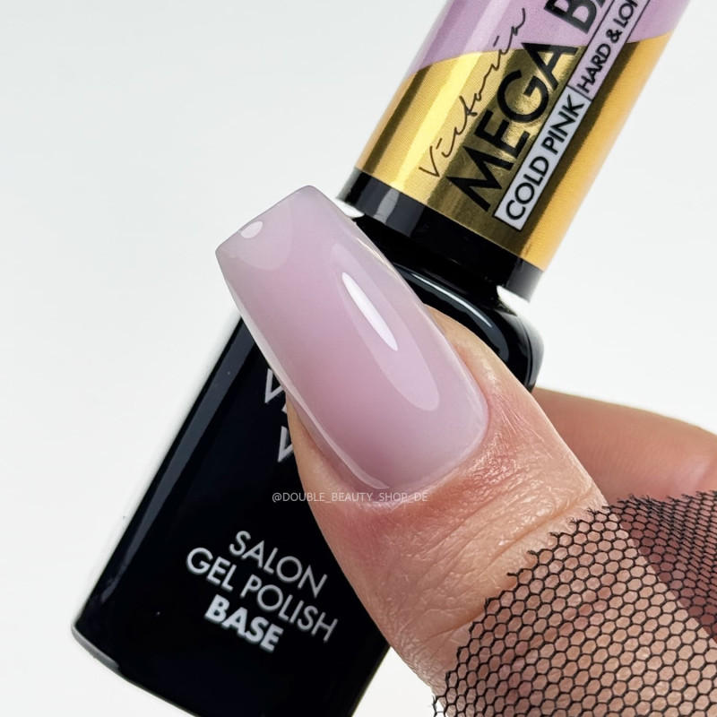 COLD PINK — Mega Base (Rubber Base coat)  8-15 ml VICTORIA VYNN-Online-Shop-Double Beauty Shop