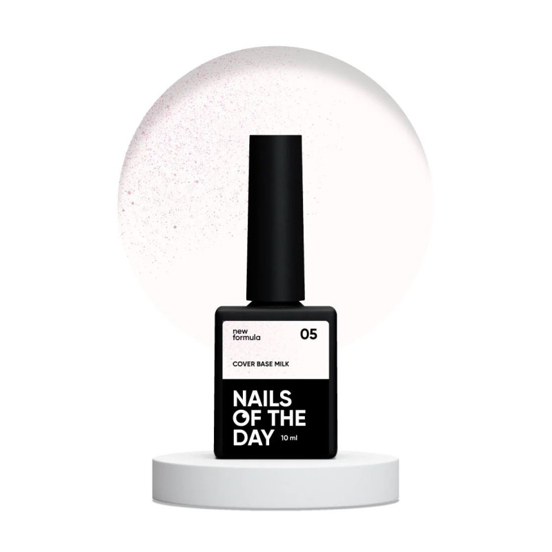 05 MILK Rose Shimmer - Cover Base Coat 10ml NAILS OF THE DAY-Online-Shop-Double Beauty Shop