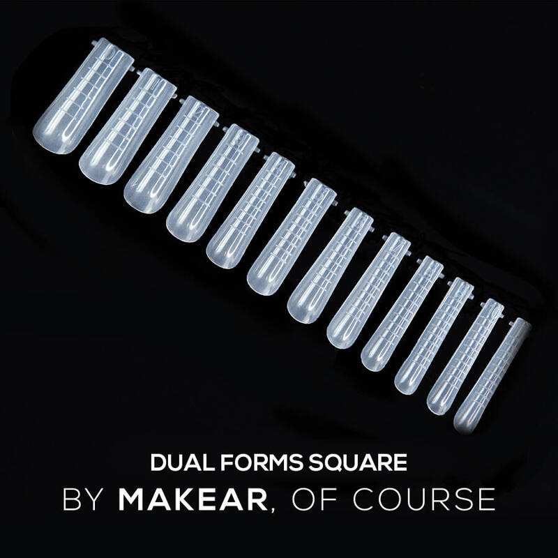 Square - DUAL FORMS (tips 120 st.) MAKEAR-ACRYLGEL-Double Beauty Shop