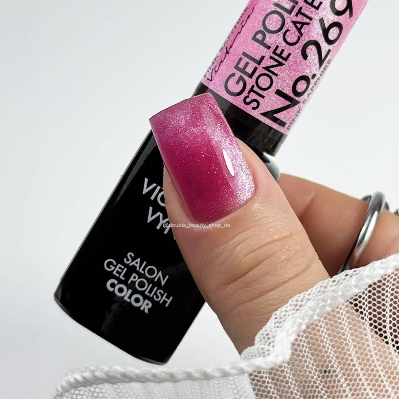269 Pink Saphire Stone Cat Eye Gel polish 8ml VICTORIA VYNN-Online-Shop-Double Beauty Shop