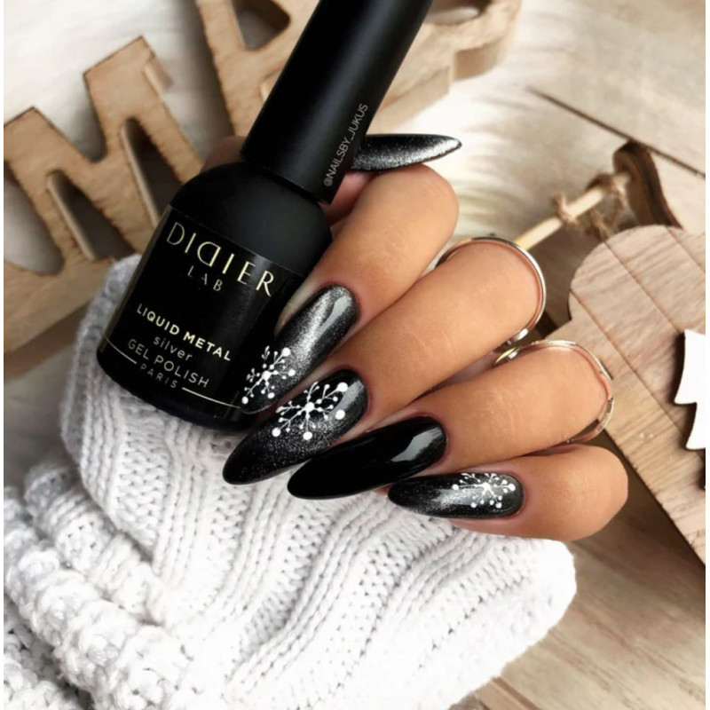 SILVER Liquid Metal CAT EYE — UV Nagellack 10 ml DIDIER LAB-Online-Shop-Double Beauty Shop