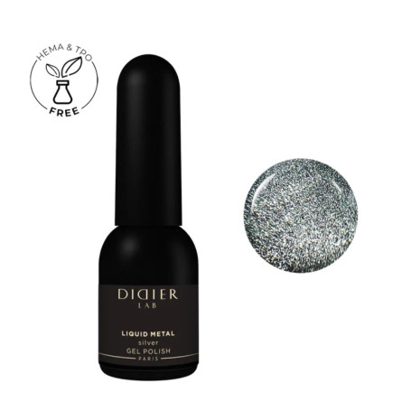 SILVER Liquid Metal CAT EYE — UV Nagellack 10 ml DIDIER LAB