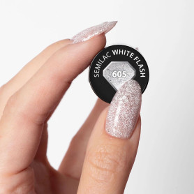 605 White Flash - UV Nagellack 7ml Semilac 2