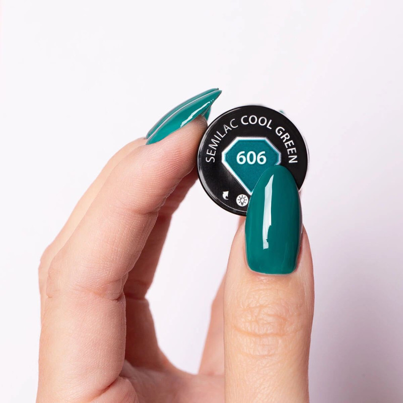 606 Cool Green - UV Nagellack 7ml Semilac-Alle Farben SEMILAC-Double Beauty Shop