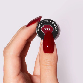 592 Jelly Cherry - UV Nagellack 7ml Semilac 2