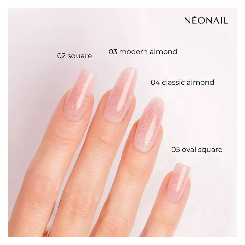 05 Oval Square - DUAL FORMS (tips 120 st.) Duo AcrylGel Neonail-ACRYLGEL-Double Beauty Shop