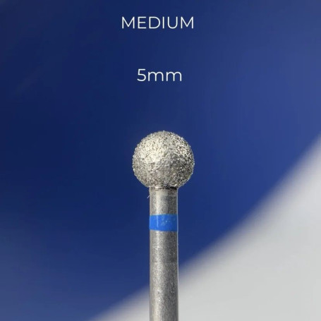 Kugel 5 mm blau Fräseraufsatz NAILS OF THE DAY