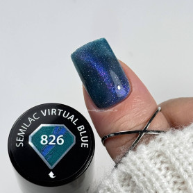 826 Virtual Blue - UV Nagellack 7ml Semilac