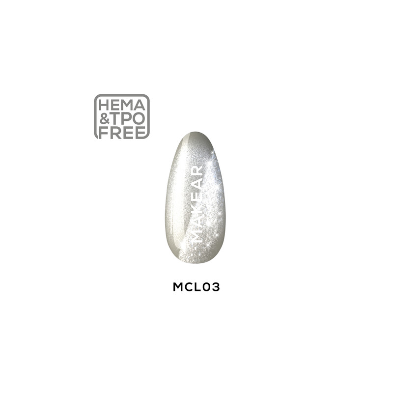 03 Moonlight Cat Eye - UV Nagellack Glow in the Dark ohne Hema 8ml MAKEAR-UV NAGELLACKE-Double Beauty Shop