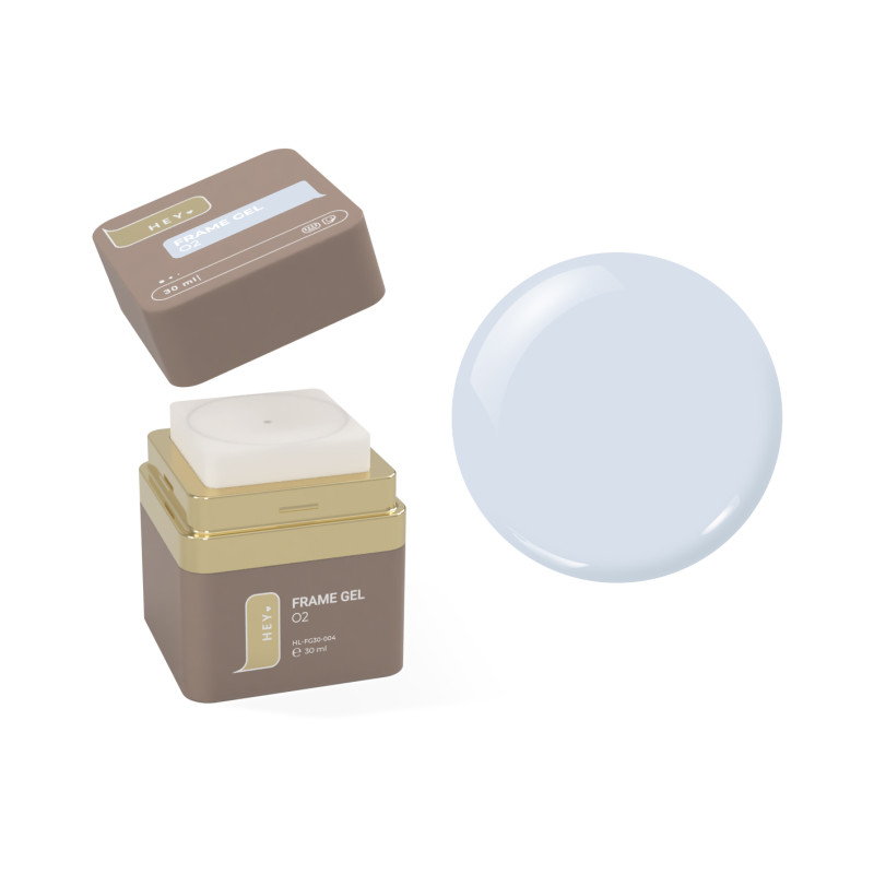 O2 (Milky-Grau) - Frame Gel NO FILE 30ml HEYLOVE