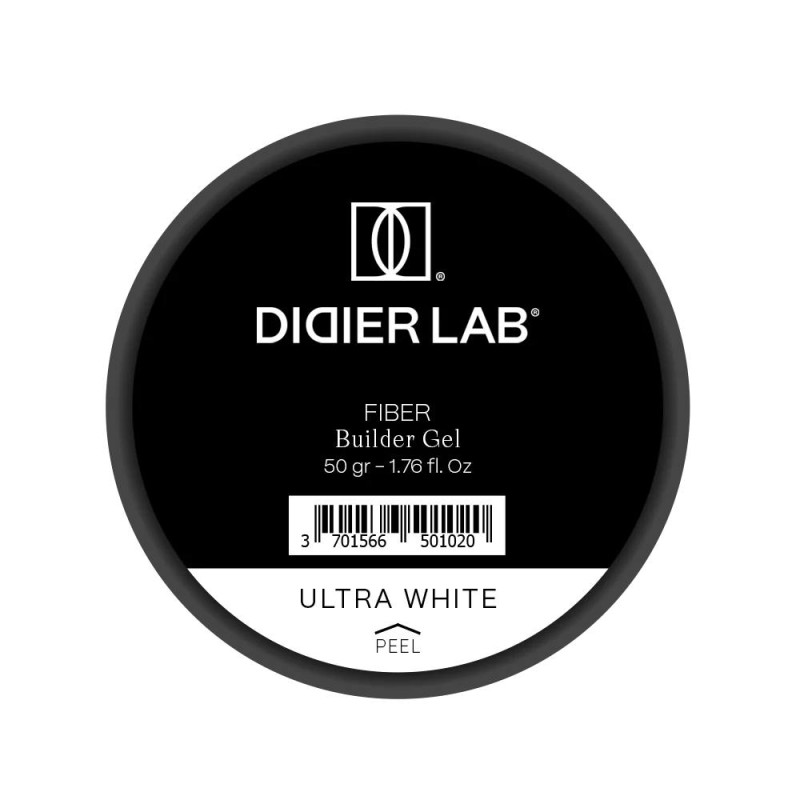 Ultra White - Fiber Builder Gel OHNE HEMA 50g Didier Lab-Online-Shop-Double Beauty Shop