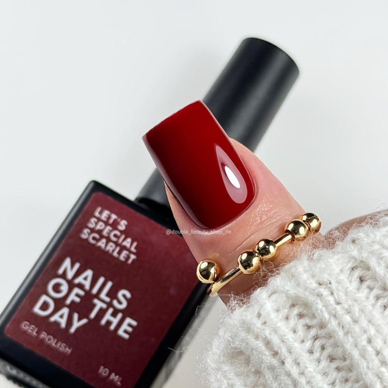 Scarlet - GEL POLISH 10ml NAILS OF THE DAY-Online-Shop-Double Beauty Shop