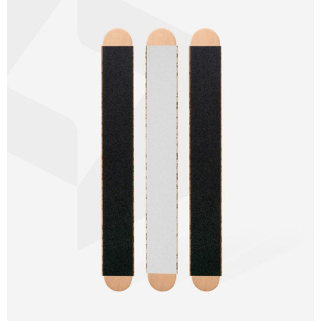 3 Ersatzfeile 180/240 grid + 3 wooden base SET PAPMAM STALEKS