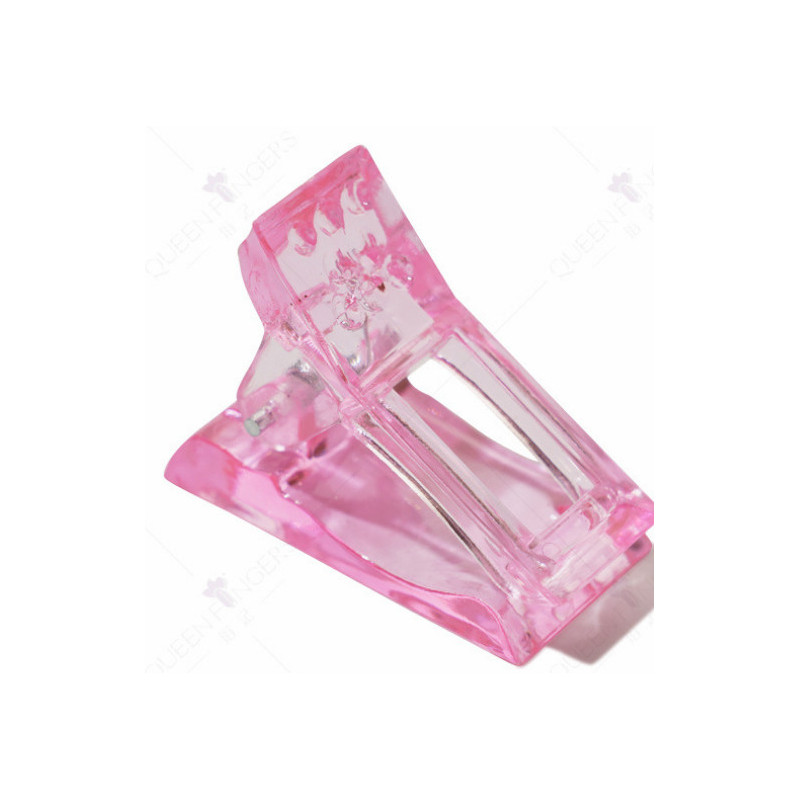 SET 5 stück Fixierklemme für Dual-Forms (tips) rosa-ACRYLGEL-Double Beauty Shop