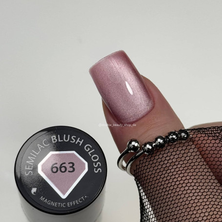 663 Blush Gloss - Cat Eye UV Nagellack 7ml Semilac