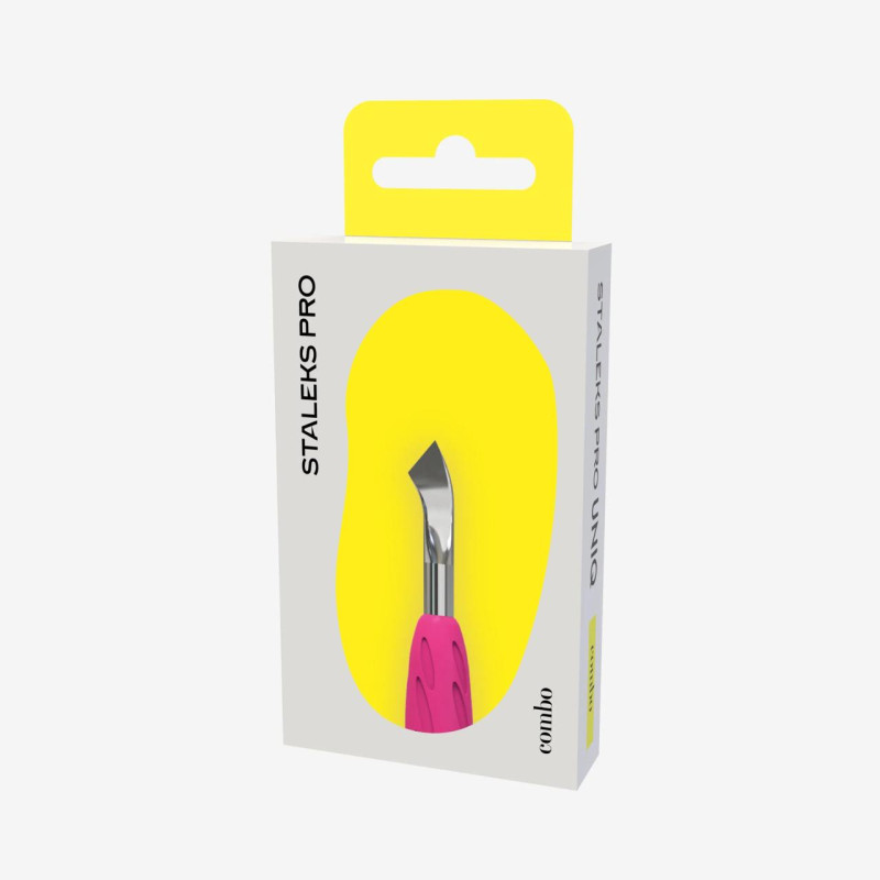 GEBOGENES PUSHER - Arbeitskopf COMBO UNIQ 14 STALEKS-INSTRUMENTE STALEKS-Double Beauty Shop