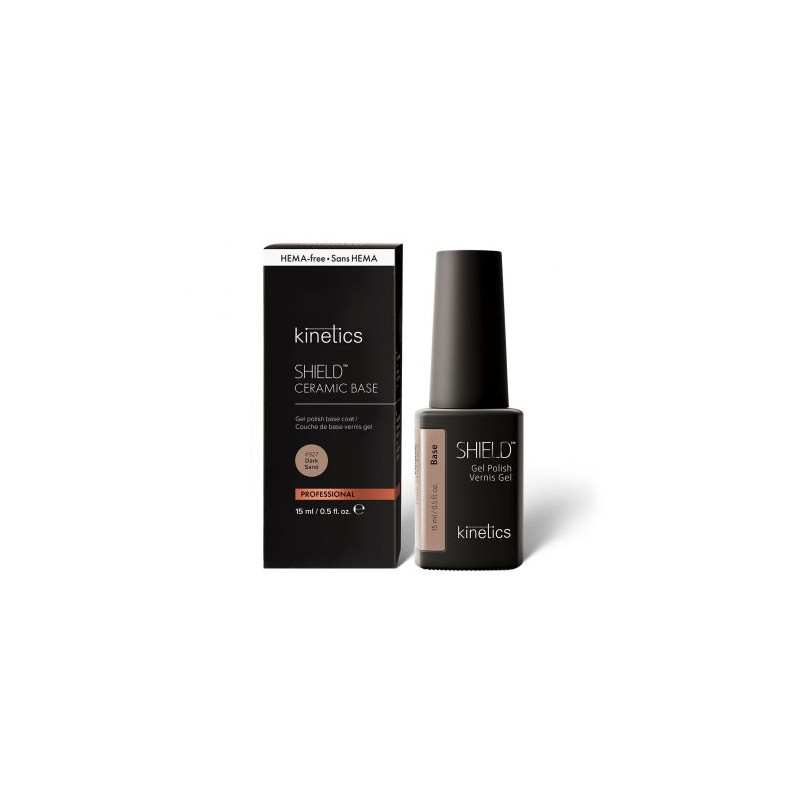 927 DARK SAND - Ceramic Base Coat OHNE HEMA 15ml KINETICS-UV NAGELLACKE-Double Beauty Shop