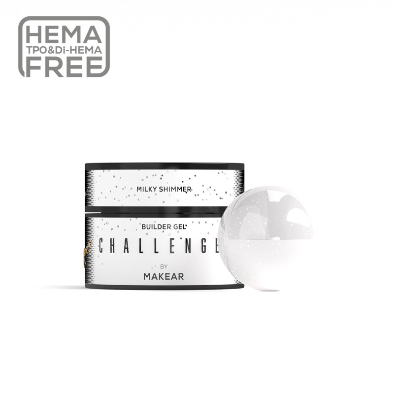 MILKY - NO FILE Challengel Shimmer Builder Gel OHNE HEMA (15ml, 50ml) MAKEAR-GEL-Double Beauty Shop
