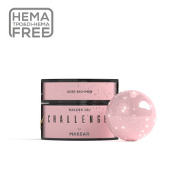 ROSE - NO FILE Challengel Shimmer Builder Gel OHNE HEMA... 2