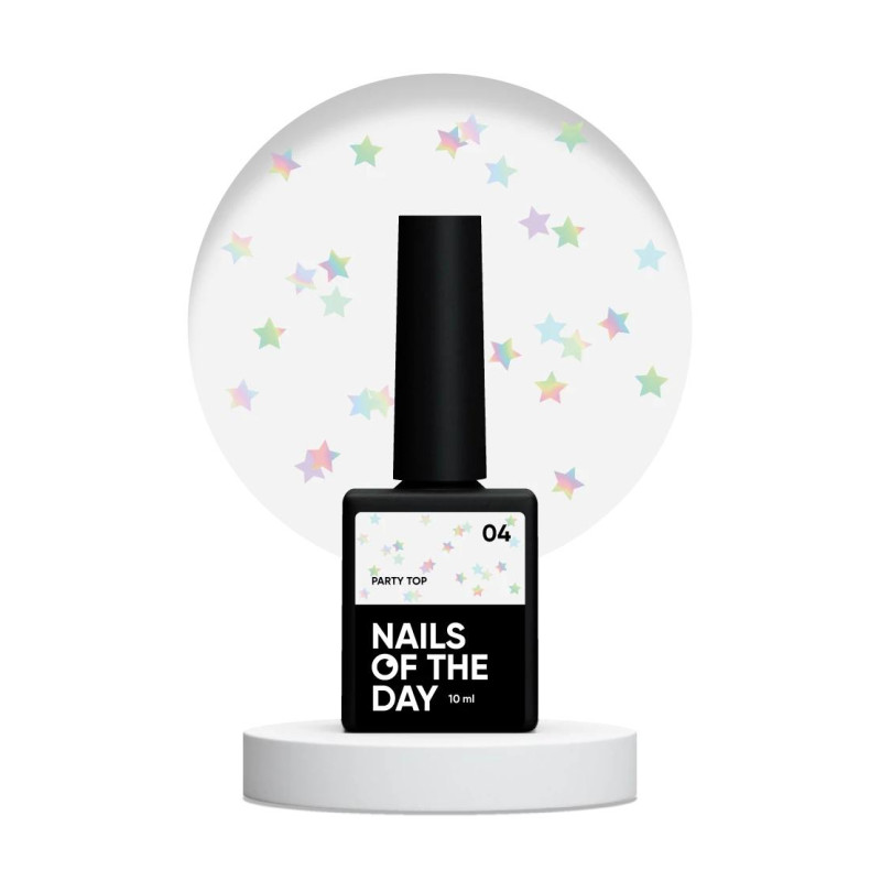 04 PARTY TOP - Top Coat (No Wipe) 10ml NAILS OF THE DAY-Online-Shop-Double Beauty Shop