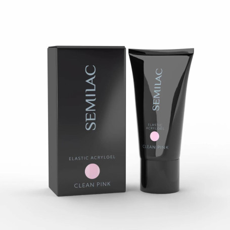 CLEAN PINK - ELASTIC ACRYLGEL (Double Flex) 30 g Semilac