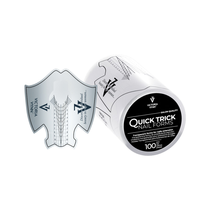 QUICK TRICK - CLEAR Schablonen 100 Stk VICTORIA VYNN-ACRYLGEL SCHABLONEN-Double Beauty Shop