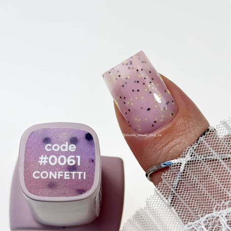 0061 Confetti - Cover Base Coat 12ml DNKa