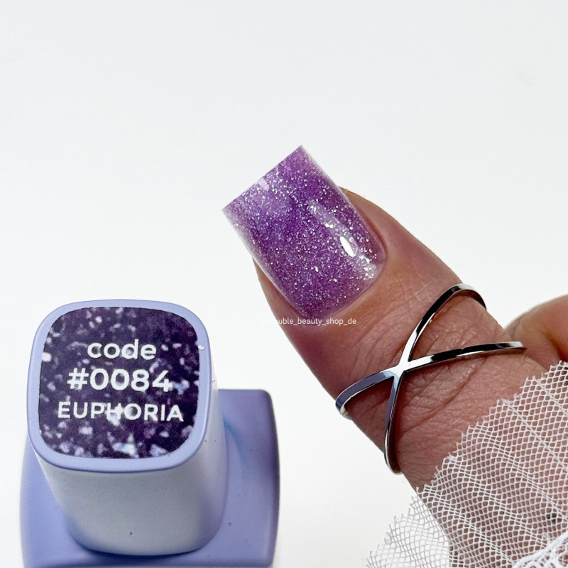0084 Euphoria - Cover Base Coat  FLASH ON 12ml DNKa-Online-Shop-Double Beauty Shop
