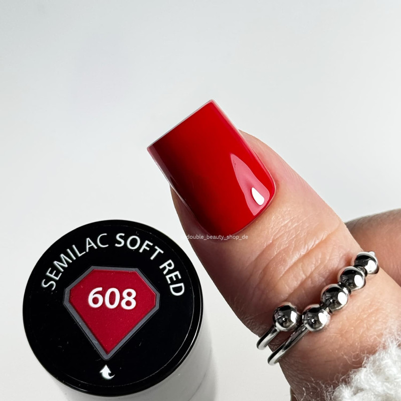 608 Soft Red - UV Nagellack 7ml Semilac-Alle Farben SEMILAC-Double Beauty Shop