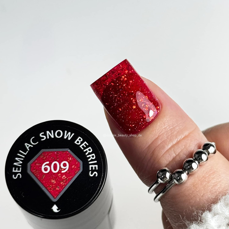 609 Snow Berries - UV Nagellack 7ml Semilac-Alle Farben SEMILAC-Double Beauty Shop