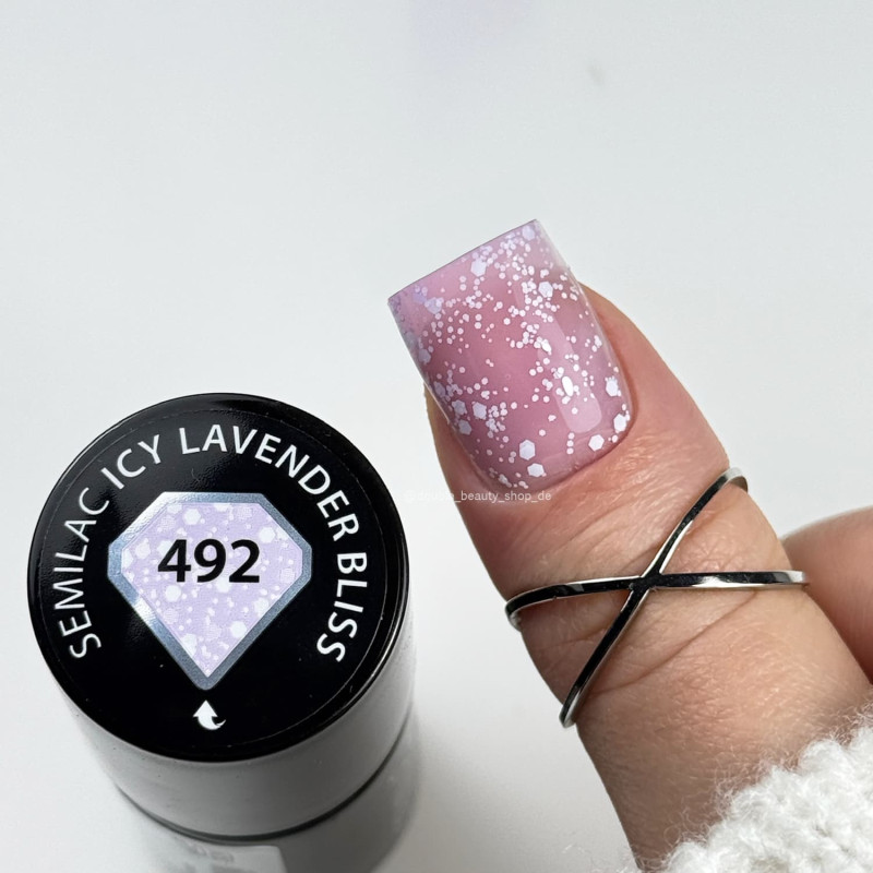 492 Icy Lavender Bliss - UV Nagellack 7ml Semilac-Alle Farben SEMILAC-Double Beauty Shop