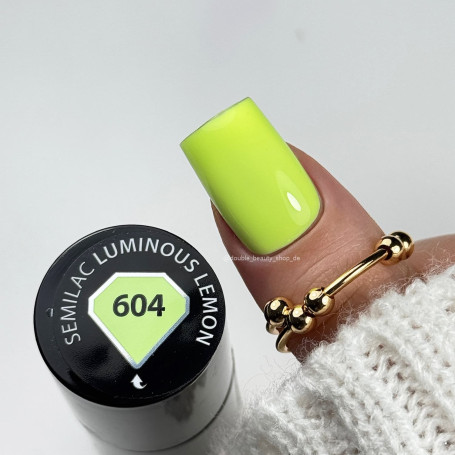 604 Luminous Lemon - UV Nagellack 7ml Semilac
