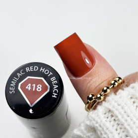 418 RED HOT BEACH - UV Nagellack 7ml Semilac