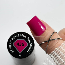 436 POWERFUL BURGUNDY UV Nagellack 7ml Semilac