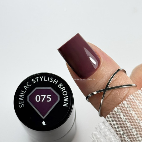 075 Stylish Brown - UV Nagellack Semilac 7ml