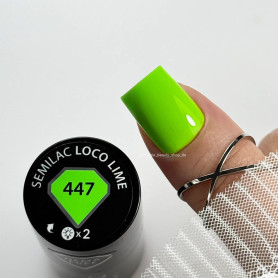 447 Loco Lime - UV Nagellack 7ml Semilac 2