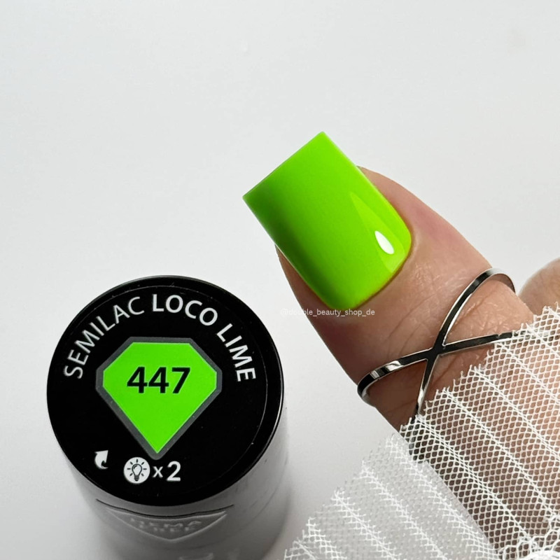 447 Loco Lime - UV Nagellack 7ml Semilac-Online-Shop-Double Beauty Shop