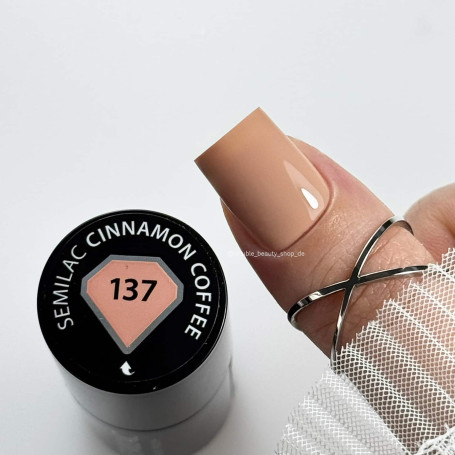 137 Cinnamon Coffee - UV Nagellack Semilac 7ml