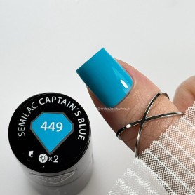 449 Captain’s Blue - UV Nagellack 7ml Semilac 2