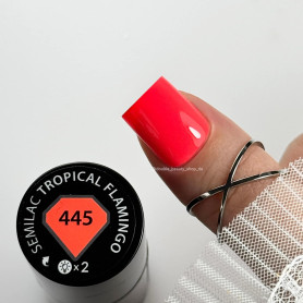 445 Tropical Flamingo - UV Nagellack 7ml Semilac 2