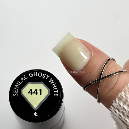 441 Ghost White - UV Nagellack Dunkeln leuchten 7ml Semilac