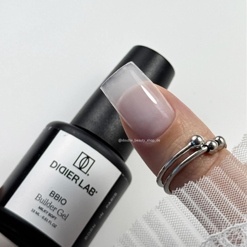 MILKY SOFT - BUILDER BOTTLE GEL BBIO (OHNE HEMA) 15 ml Didier Lab-GEL IN THE BOTTLE-Double Beauty Shop