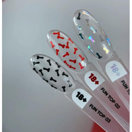 01 FUN TOP - Top Coat (No Wipe) 10ml NAILS OF THE DAY