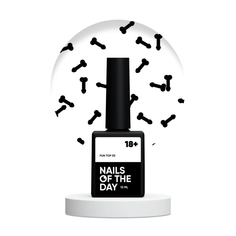 03 FUN TOP - Top Coat (No Wipe) 10ml NAILS OF THE DAY-Online-Shop-Double Beauty Shop