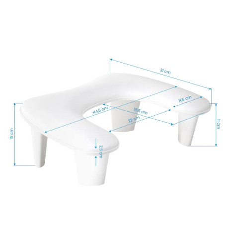 WHITE Croissant - Handauflage MOMO 6M Öko-Leder