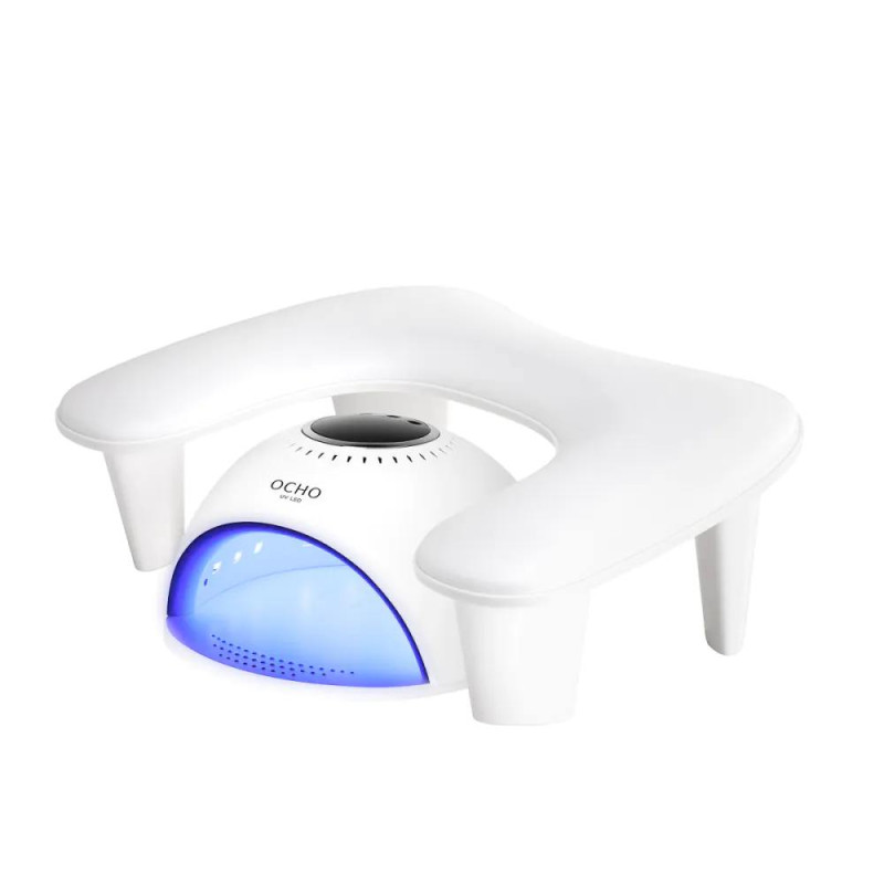 WHITE Croissant - Handauflage MOMO 6M Öko-Leder-HANDAUFLAGE-Double Beauty Shop