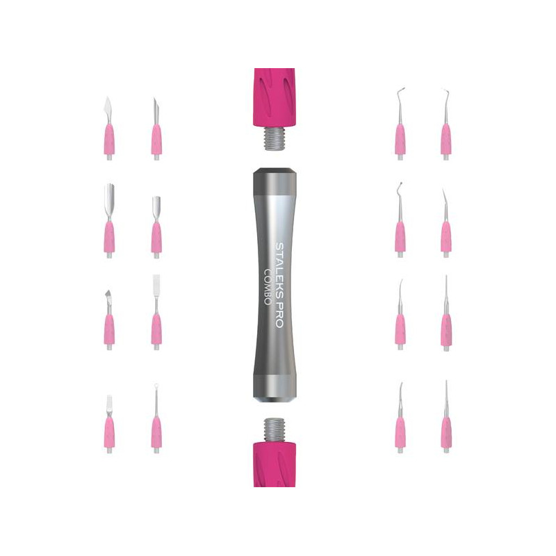 FLACHER PUSHER - Arbeitskopf COMBO UNIQ 18 STALEKS-INSTRUMENTE STALEKS-Double Beauty Shop