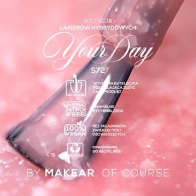 S72 Lovers Whisper - UV Nagellack ohne Hema 8ml MAKEAR 2