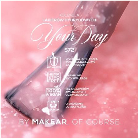 S72 Lovers Whisper - UV Nagellack ohne Hema 8ml MAKEAR